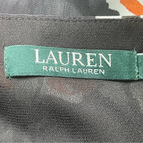 Lauren Ralph Lauren Colorful Paisley Short Sleeve Dress Flowy Artsy Size 6 EUC - Picture 8 of 13